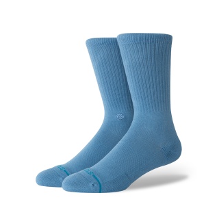 Stance Tagessocke Crew Icon (verstärkte Fersen- und Zehenpartie) stahlblau - 1 Paar